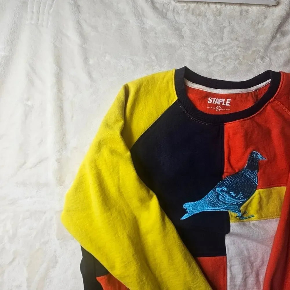 Staple pidgeon Sweatshirt Men's XL Multicolor Sweater Streetwear 80s 90s Vintage